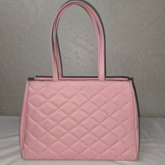 My Flat in London Brighton Ballerina Monkey Rhinestone Crown Pink Quilted Bag - Picture 6 of 16